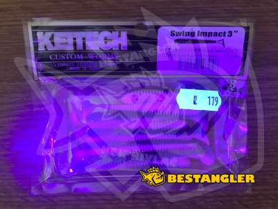 Keitech Swing Impact 3" Lee La Bubblegum - CT#09 - UV