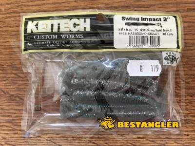 Keitech Swing Impact 3" Hasu (Silver Shiner) - #431