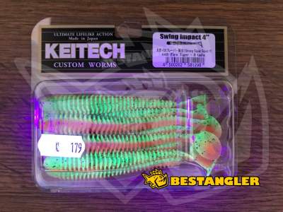 Keitech Swing Impact 4" Fire Tiger - #449 - UV