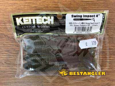 Keitech Swing Impact 4" Green Pumpkin PP. - #101