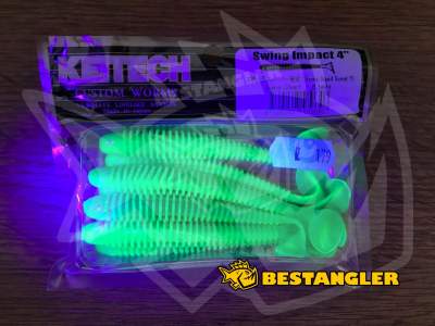 Keitech Swing Impact 4" Lime / Chartreuse - #424 - UV
