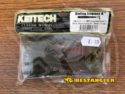 Keitech Swing Impact 4" Watermelon PP. Shad - #415