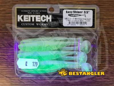 Keitech Easy Shiner 3.5" Sakura White - LT#01 - UV