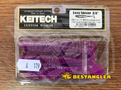 Keitech Easy Shiner 3.5" Purple Chameleon / Silver FLK - LT#33