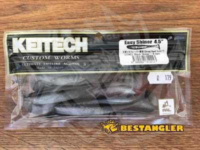 Keitech Easy Shiner 4.5" Black Shiner - CT#03