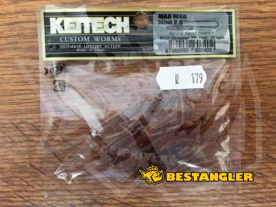 Keitech Mad Wag 2.5" Cinnamon PP. Red - #203