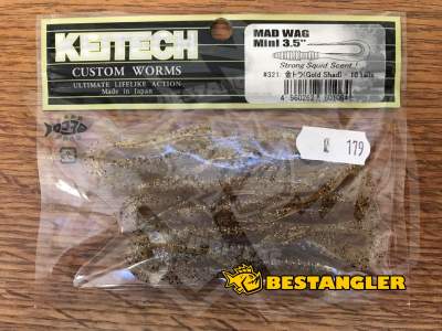 Keitech Mad Wag 3.5" Gold Shad - #321