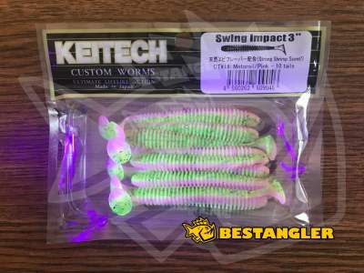 Keitech Swing Impact 3" Motoroil / Pink - CT#16 - UV