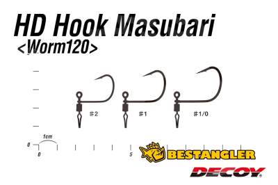 DECOY Worm 120 HD Hook Masubari #1 - 818343