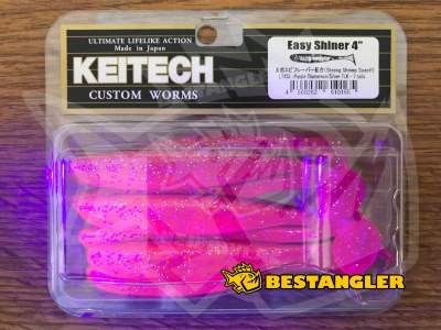 Keitech Easy Shiner 4" Purple Chameleon / Silver FLK - LT#33 - UV