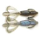 Keitech Crazy Flapper 4.4" Electric Smoke Craw - #462