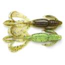 Keitech Crazy Flapper 3.6" Green Pumpkin Chartreuse - #401