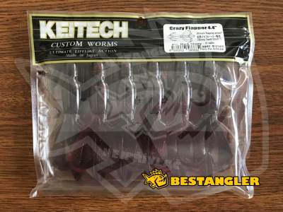 Keitech Crazy Flapper 4.4" Black Cherry - #411