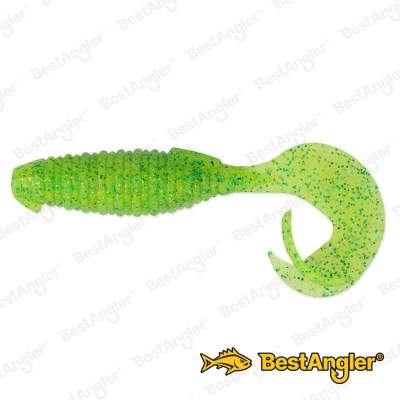 Keitech Flapper Grub 4" Lime Chartreuse