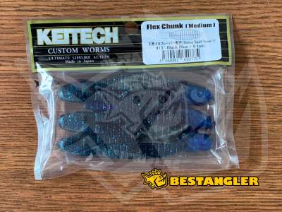 Keitech Flex Chunk 3" Medium Black Blue - #413