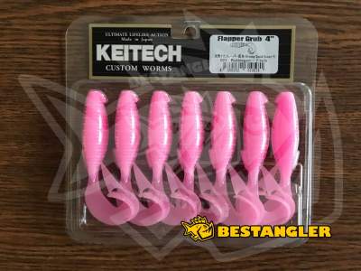 Keitech Flapper Grub 4" Bubblegum - #023