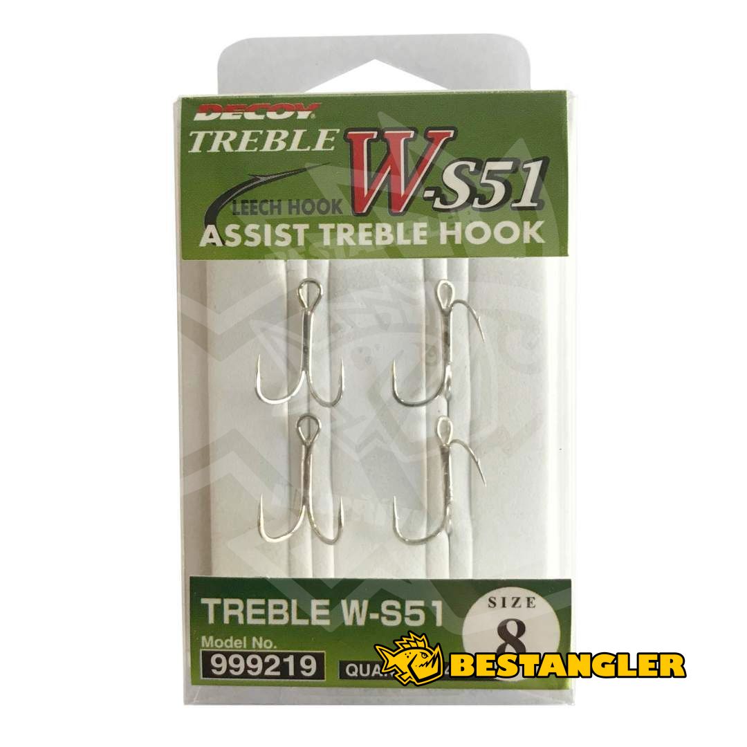 DECOY W-S51 Assist Treble Hook #8 - 999219