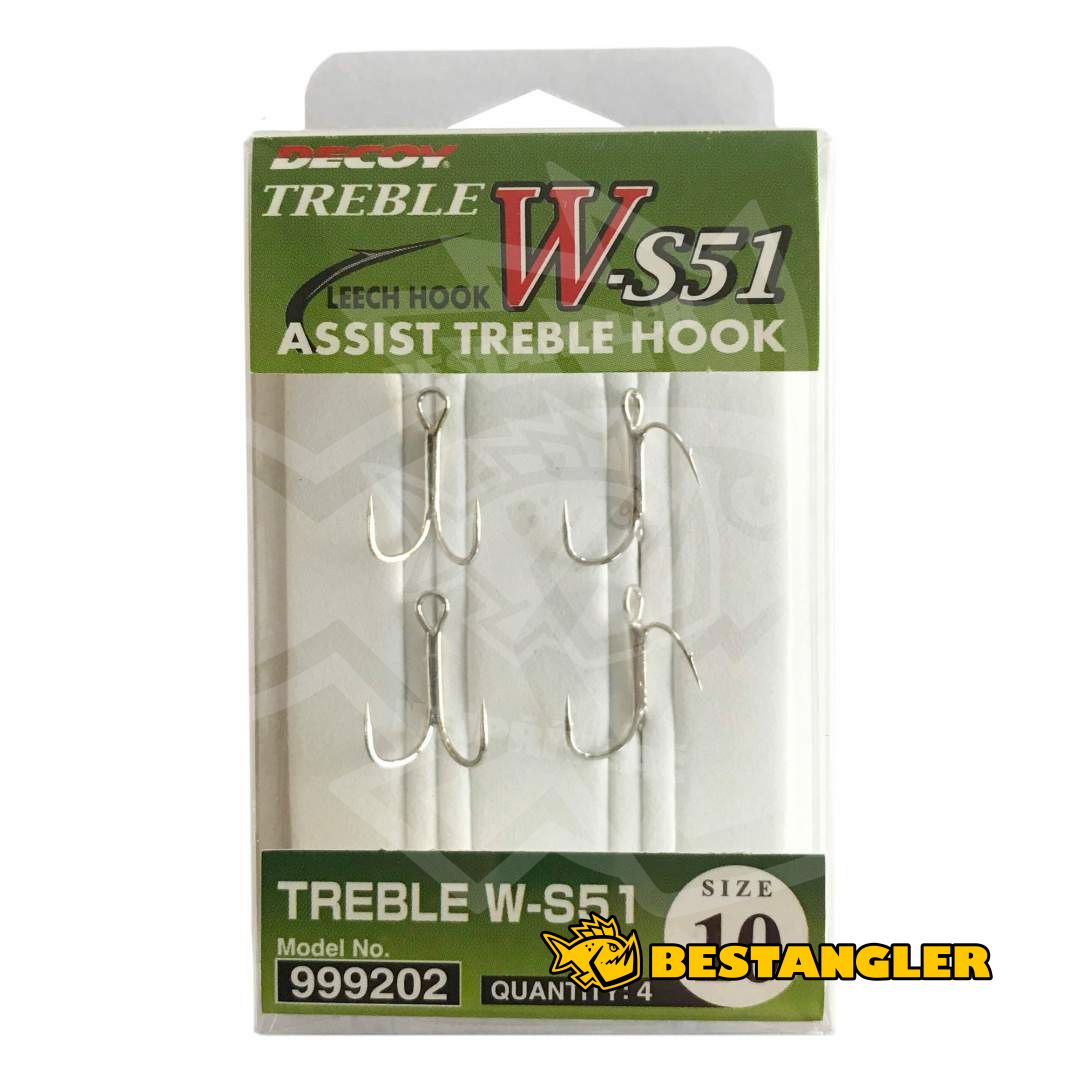 DECOY W-S51 Assist Treble Hook #10 - 999202