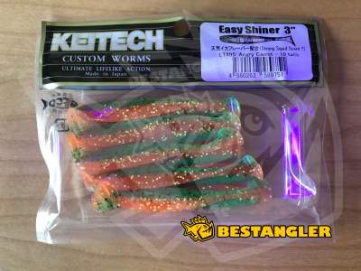 Keitech Easy Shiner 3" Angry Carrot - LT#05 - UV