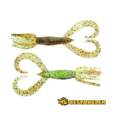 Keitech Little Spider 2" Green Pumpkin Chartreuse