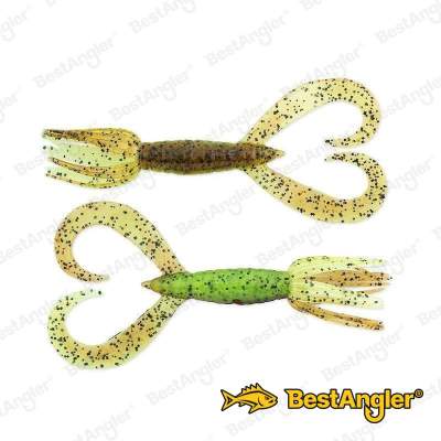 Keitech Little Spider 2" Green Pumpkin Chartreuse
