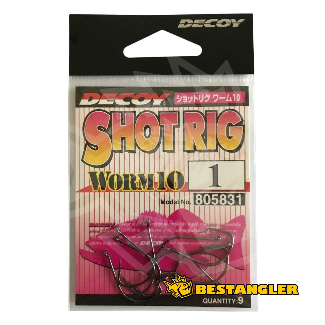 Decoy Worm 10 Shot Rig Worm Hook for Wacky Style Size 6 5886 