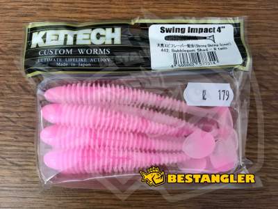 Keitech Swing Impact 4" Bubblegum Shad - #442