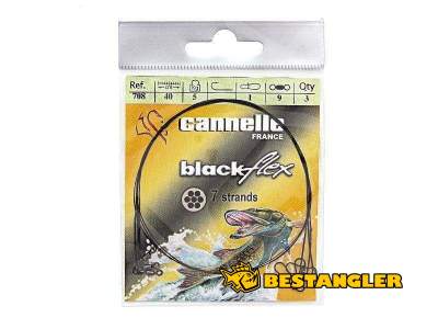 Steel leader VMC Cannelle BlackFlex 40 cm 7 kg - 708-7