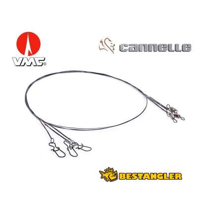 Steel leader VMC Cannelle BlackFlex 40 cm 7 kg - 708-7