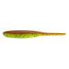 Keitech Shad Impact 4" Motoroil / Chartreuse