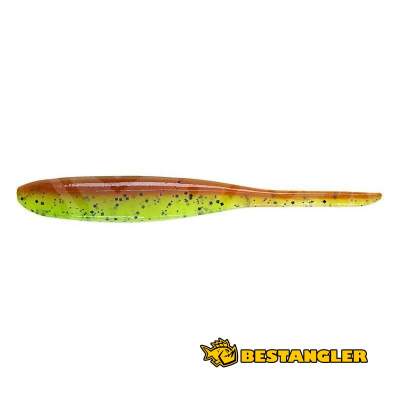 Keitech Shad Impact 4" Motoroil / Chartreuse