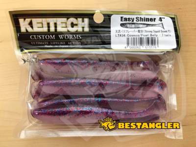 Keitech Easy Shiner 4" Cosmos / Pearl Belly - LT#34