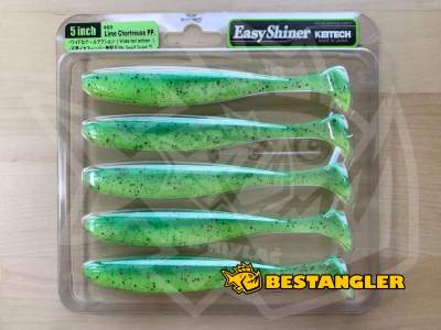 Keitech Easy Shiner 5" Lime Chartreuse PP. - #468