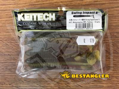 Keitech Swing Impact 4" Watermelon PP. / Yellow - #447