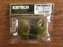 Keitech Little Spider 2" Green Pumpkin Chartreuse - #401