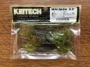 Keitech Little Spider 3.5" Green Pumpkin Chartreuse - #401