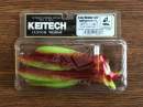 Keitech Easy Shiner 4.5" Chartreuse Silver Red - CT#25