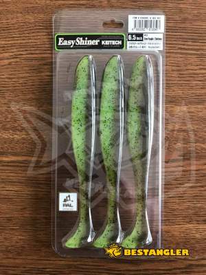 Keitech Easy Shiner 6.5" Green Pumpkin Chartreuse - #401