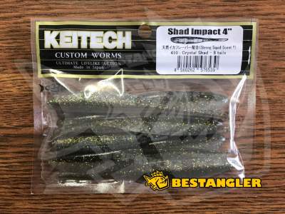 Keitech Shad Impact 4" Crystal Shad - #410