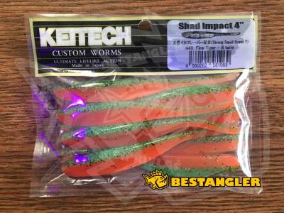 Keitech Shad Impact 4" Fire Tiger - #449 - UV