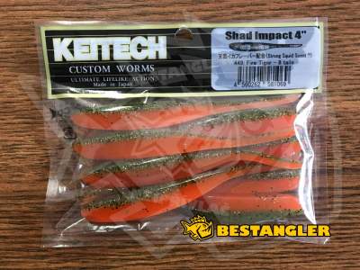Keitech Shad Impact 4" Fire Tiger - #449