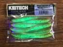 Keitech Shad Impact 4" Motoroil / Chartreuse - CT#14 - UV