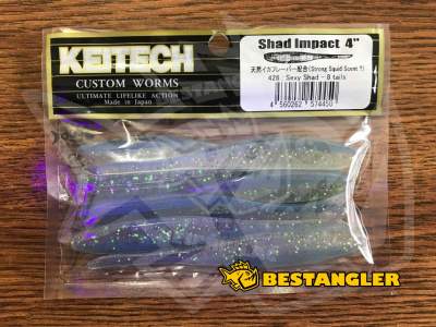 Keitech Shad Impact 4" Sexy Shad - #426 - UV