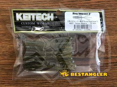 Keitech Hog Impact 3" Green Weenie - #403