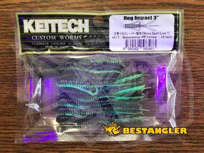 Keitech Hog Impact 3" Watermelon PP. / Yellow - #447 - UV