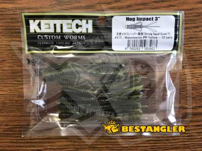 Keitech Hog Impact 3" Watermelon PP. / Yellow - #447