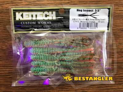 Keitech Hog Impact 3.5" Motoroil / Orange - CT#15 - UV