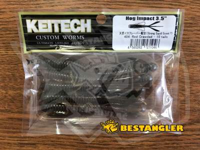 Keitech Hog Impact 3.5" Red Crawdad - #404