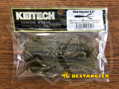 Keitech Hog Impact 3.5" Sahara Olive FLK. - #309