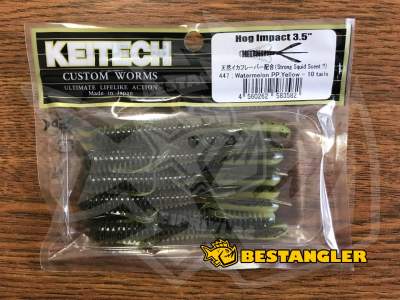 Keitech Hog Impact 3.5" Watermelon PP. / Yellow - #447